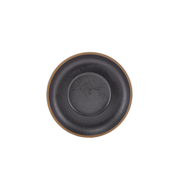[BC-NSCR-KBK16] GenWare Kava Black Stoneware Saucer 16cm (Pack of 6)