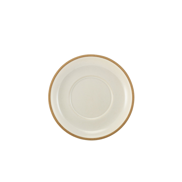 [BC-NSCR-KW16] GenWare Kava White Stoneware Saucer 16cm (Pack of 6)