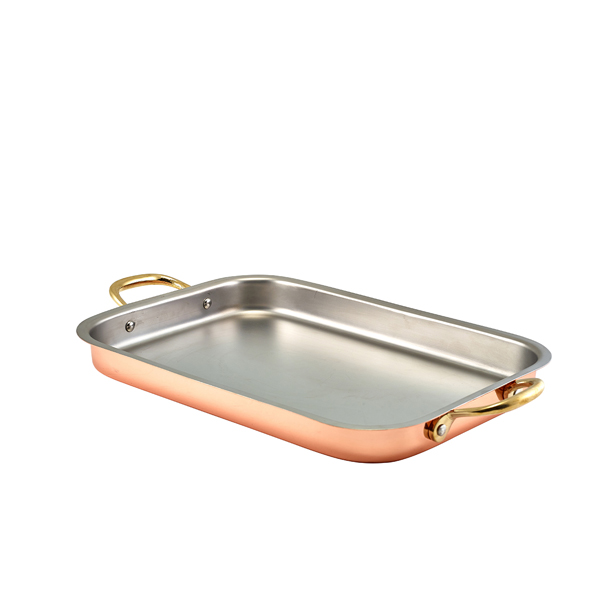 GenWare Copper Plated Deep Tray 33 x 23.5cm (Pack of 3)