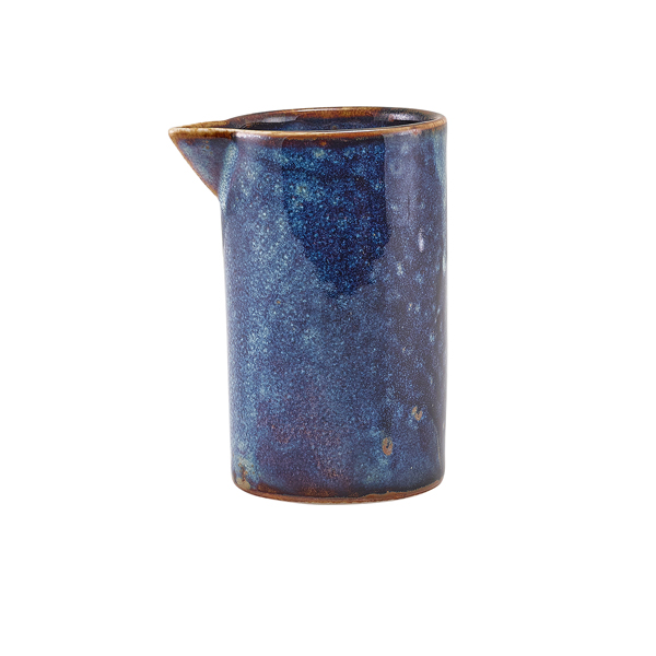 Terra Porcelain Aqua Blue Straight Sided Jug 18cl/ 6.3oz (Pack of 6)