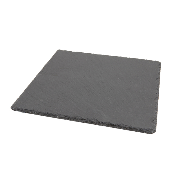 [BC-NSLTN-2828] Genware Natural Edge Slate Platter 28 X 28cm (Pack of 6)