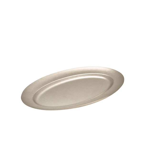 [BC-NSPL41V] GenWare Vintage Steel Oval Platter 41cm (Pack of 6)