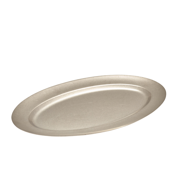 GenWare Vintage Steel Oval Platter 48cm (Pack of 6)