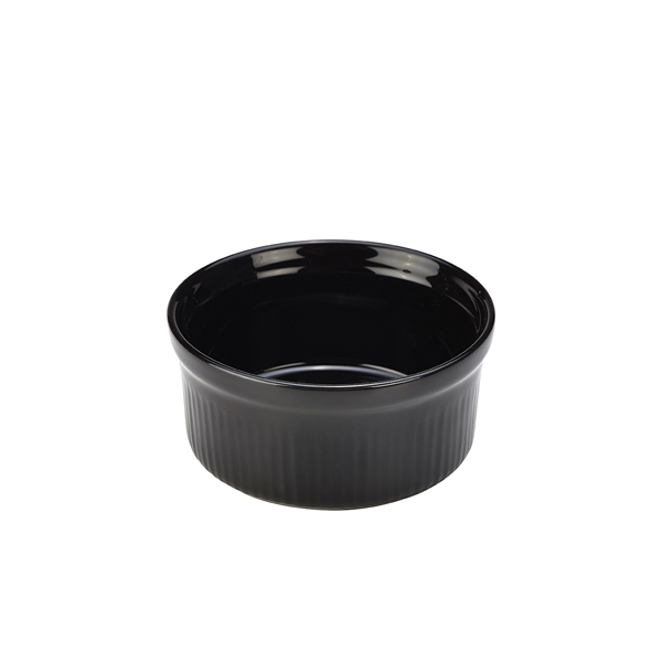 [BC-NSPS9-BL] GenWare Stoneware Black Ramekin 9.5cm/ 3.75" (Pack of 12)