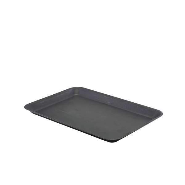 GenWare Black Vintage Steel Tray 31.5 x 21.5cm (Pack of 12)