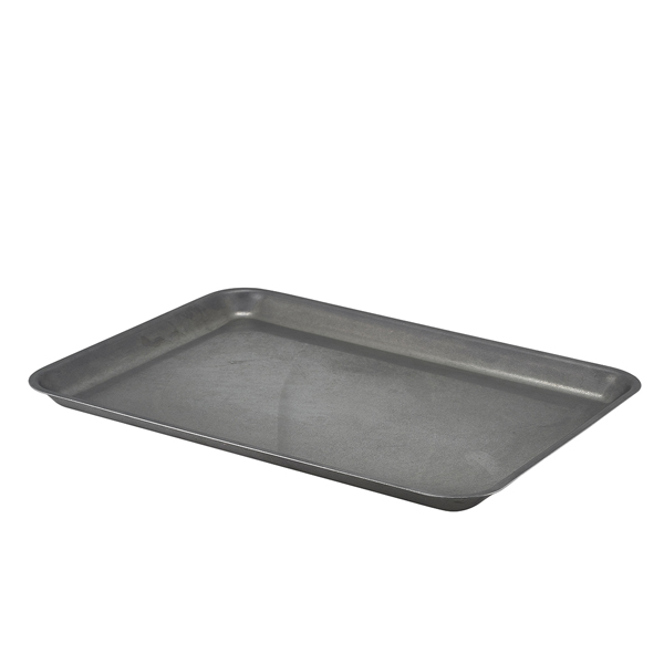 GenWare Vintage Steel Tray 37 x 26.5cm (Pack of 12)