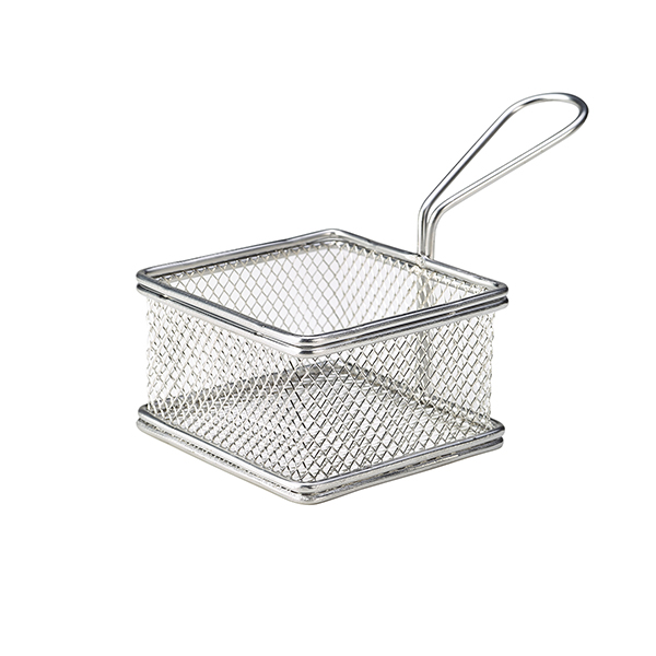 Serving Fry Basket Square 9.5X9.5X6cm (Pack of 6)