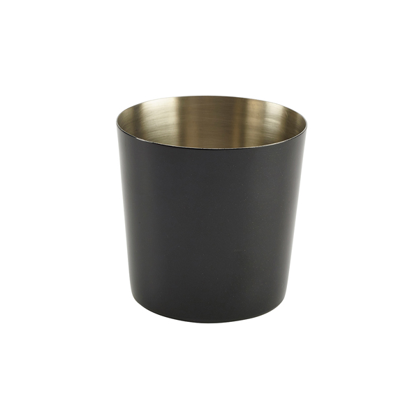 Black Stainless Steel Serving Cup 8.5 x 8.5cm (Pack of 12)
