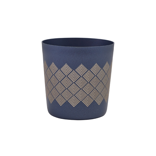 GenWare Metallic Blue Diamond Serving Cup 8.5 x 8.5cm (Pack of 12)