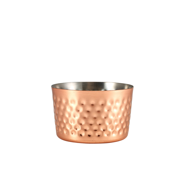 GenWare Copper Plated Hammered Mini Serving Cup 8 x 5cm (Pack of 12)