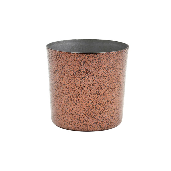 [BC-NSVCH8C] Stainless Steel Serving Cup 8.5 x 8.5cm Hammered Copper (Pack of 12)