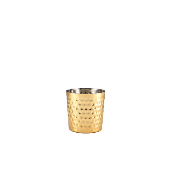 GenWare Gold Plated Hammered Serving Cup 8.5 x 8.5cm (Pack of 12)