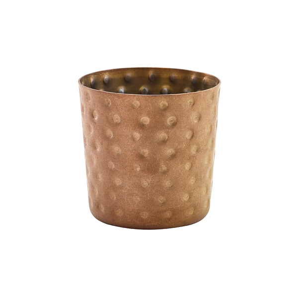 GenWare Copper Vintage Steel Hammered Serving Cup 8.5 x 8.5cm (Pack of 12)