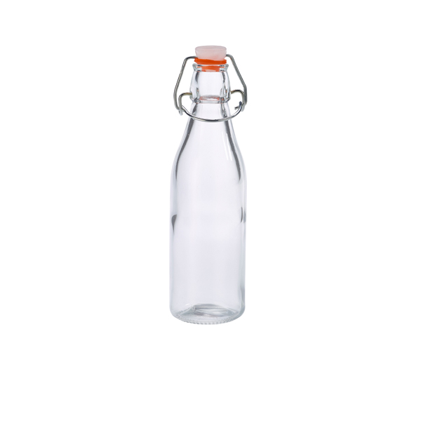 Genware Glass Swing Bottle 25cl/ 9oz (Pack of 6)