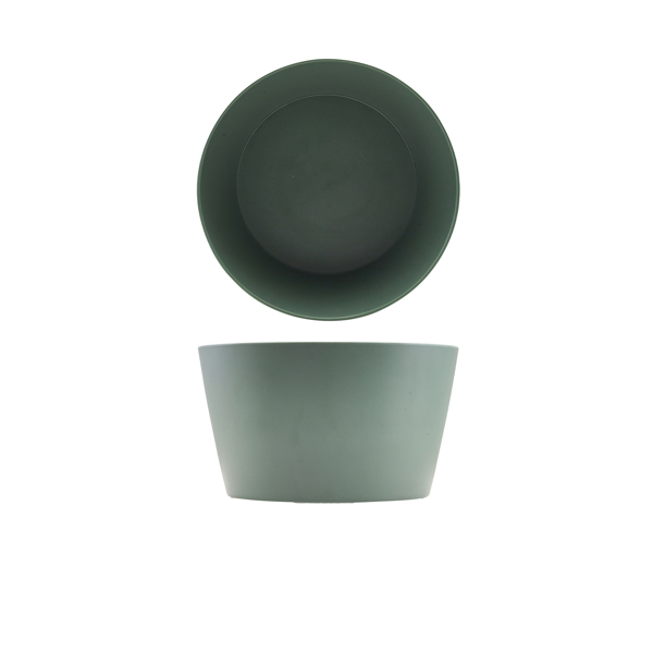 GenWare Melamine Green Tableau Conical Buffet Bowl 26.5 x 15cm