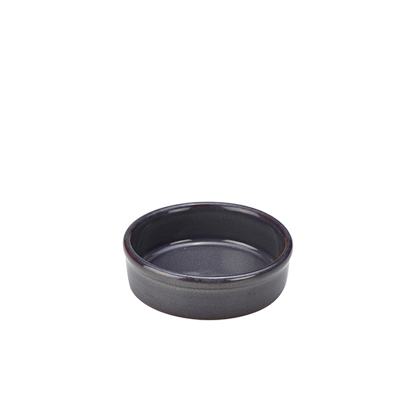 [BC-NTD-BL10] Rustic Stoneware Blue Tapas Dish 10cm (Pack of 6)