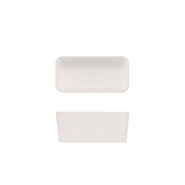 [BC-NTY160445] White Tokyo Melamine Middle Bento Box Insert 16.9 x 8.3 x 7cm (Pack of 6)