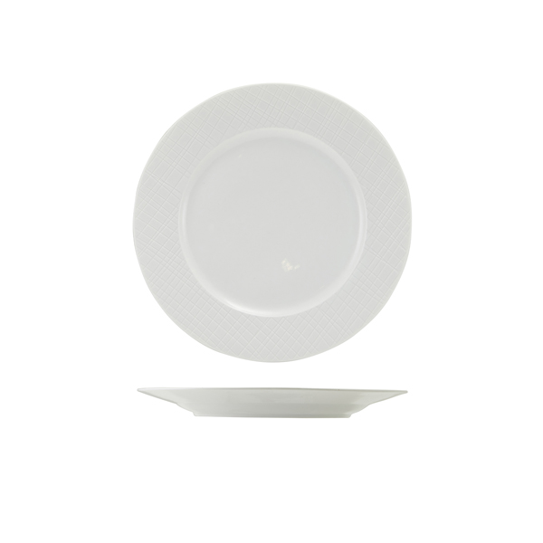 Incise Porcelain Lavara Winged Plate 23cm (Pack of 6)