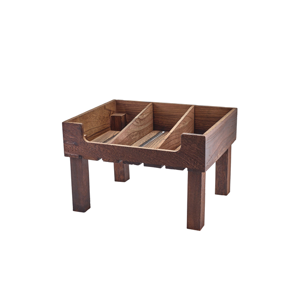 [BC-NTR3221] Rustic Wooden Display Crate Stand GN 1/2