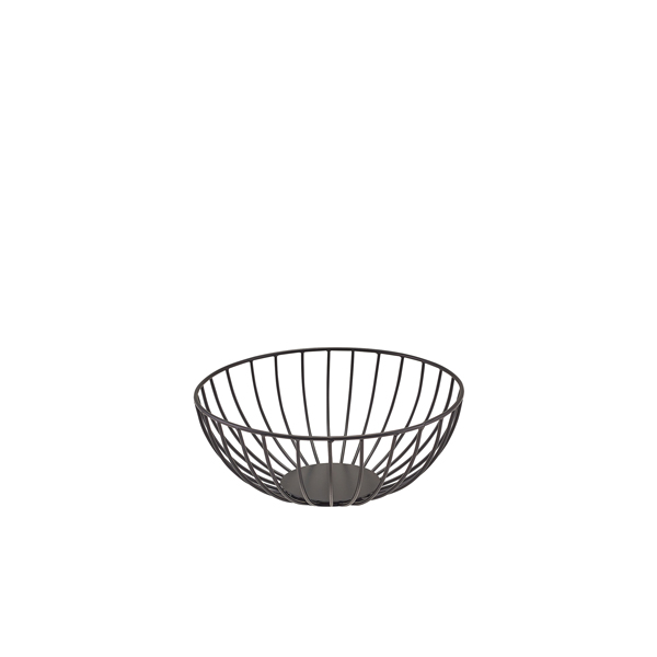 GenWare Round Black Wire Basket 20 x 8cm