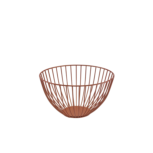 GenWare Round Copper Wire Basket 24 x 13cm