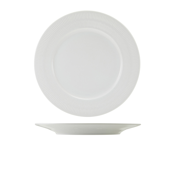 [BC-NWP-ISL27] Incise Porcelain Solara Winged Plate 27cm (Pack of 6)