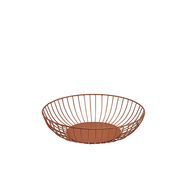 GenWare Round Copper Wire Basket 27 x 7cm