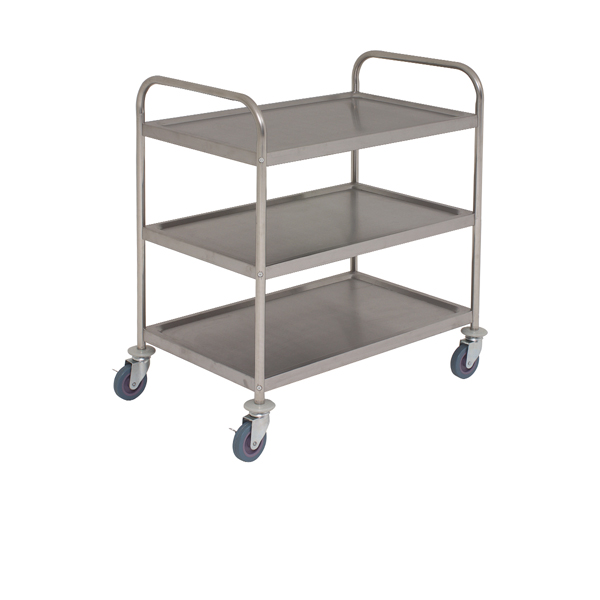 [BC-NTROL3S] S/St. Trolley 85.5L X 53.5W X 93.3H 3 Shelves