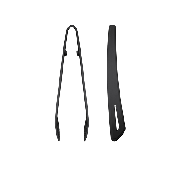 [BC-NUT290402] Black Silicone Tongs 29cm