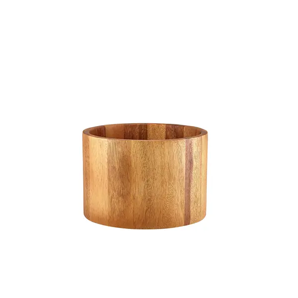 [BC-NWBWLS2215] GenWare Acacia Wood Straight Sided Bowl 22.5 x 15cm