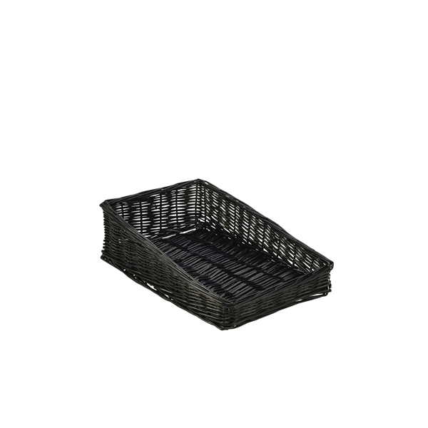 [BC-NWDB-4025SBK] Wicker Display Basket Black 40X25X12cm