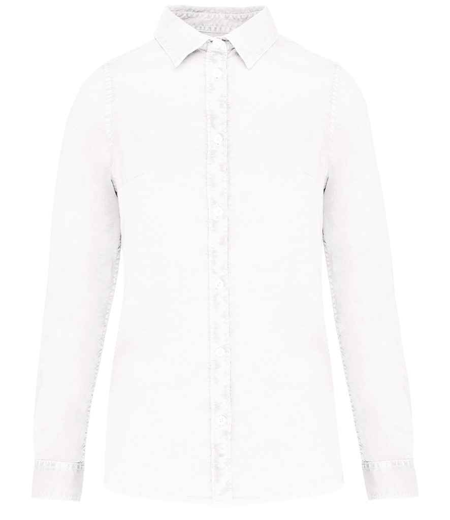 [NS503] Native Spirit Ladies Washed Long Sleeve Shirt
