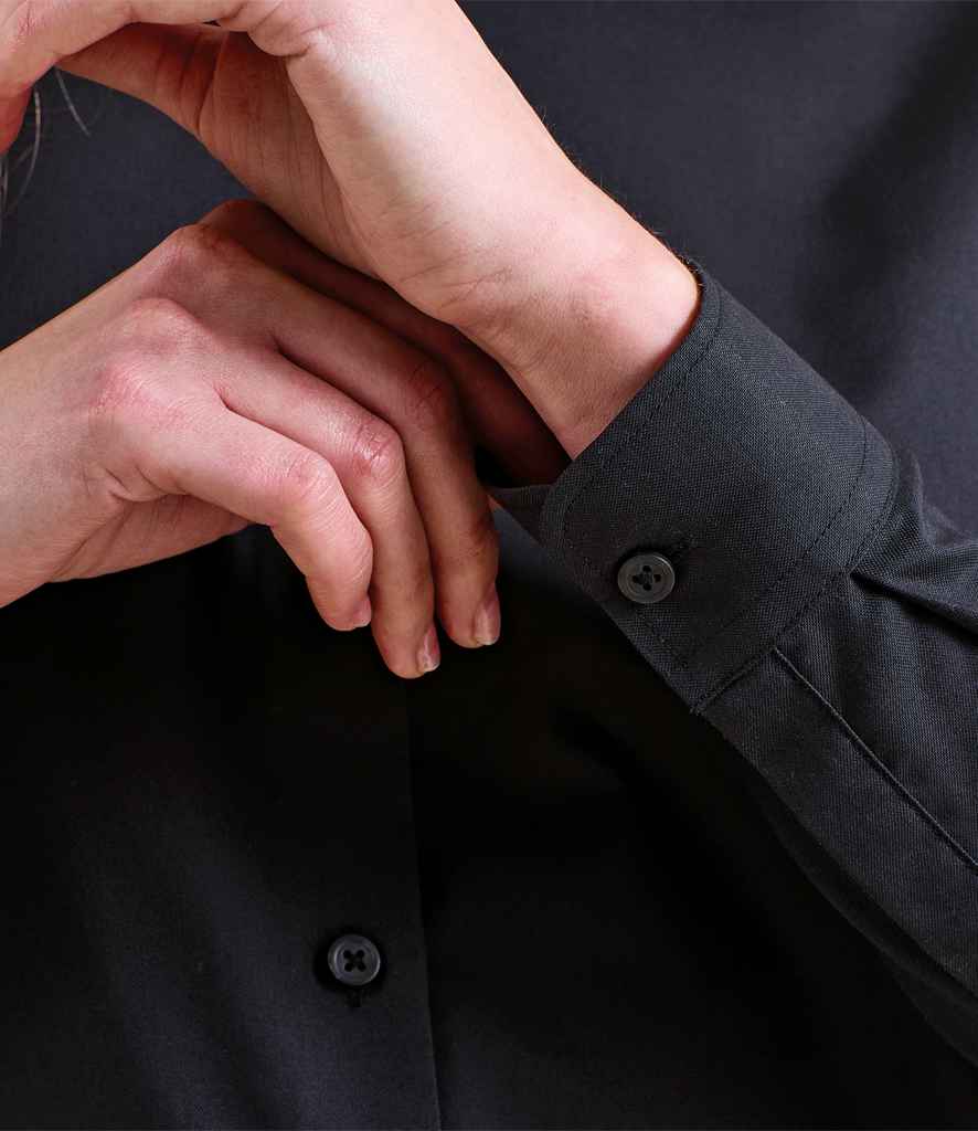 [PR384] Premier Ladies Supreme Long Sleeve Oxford Shirt