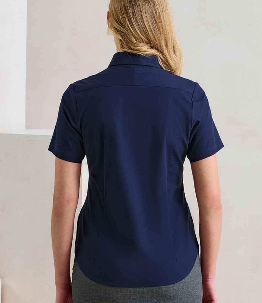 [PR386] Premier Ladies Supreme Short Sleeve Oxford Shirt