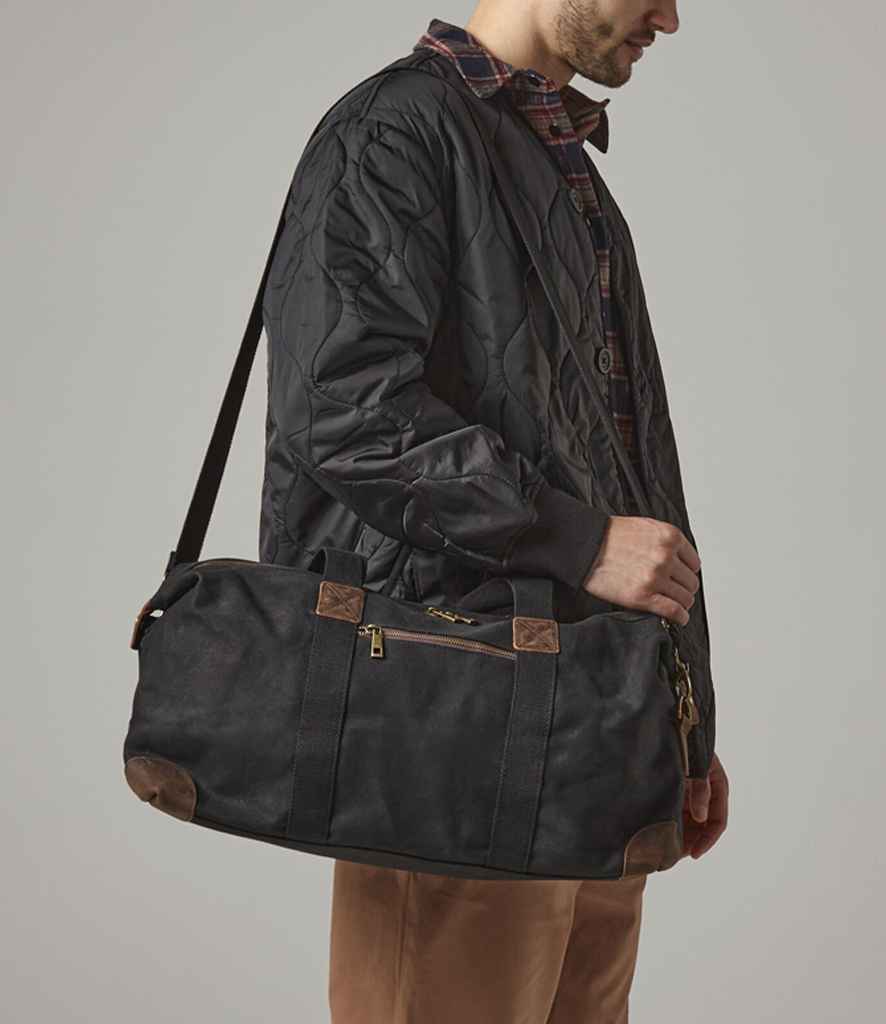 [QD650] Quadra Heritage Waxed Canvas Holdall