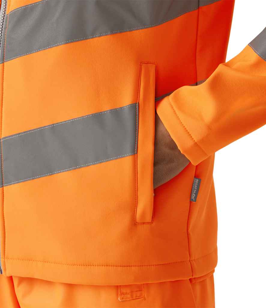 [RG557] Regatta High Visibility Pro Contract Ablaze Soft Shell Jacket