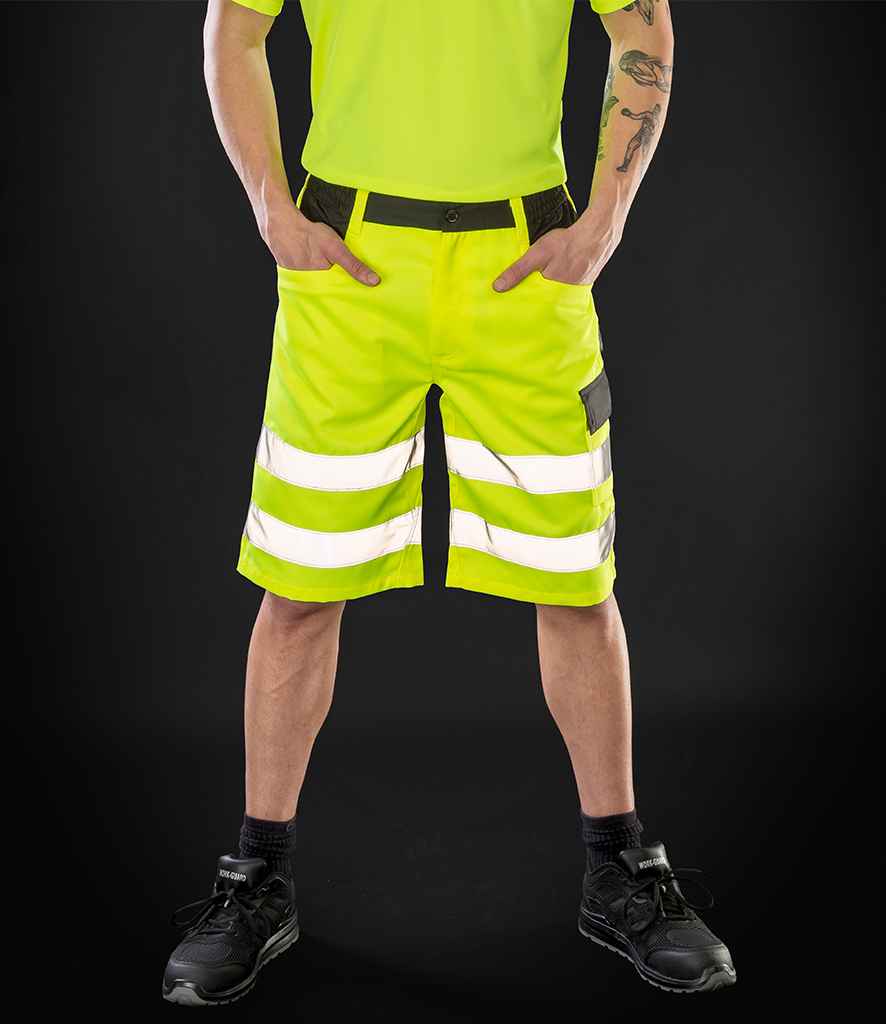 [RS328] Result Safe-Guard Hi-Vis Cargo Shorts