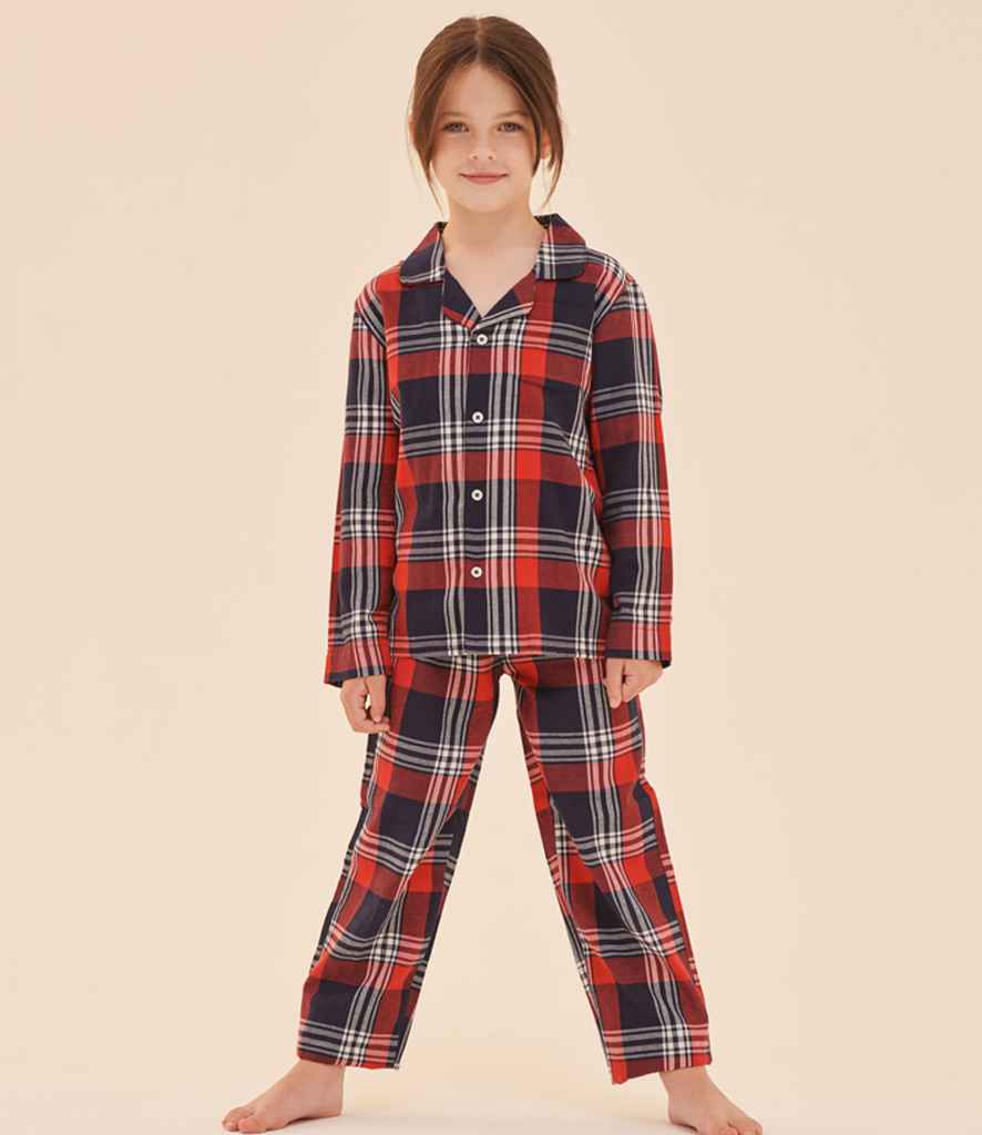 [SM74] SF Clothing Kids Tartan Lounge Set