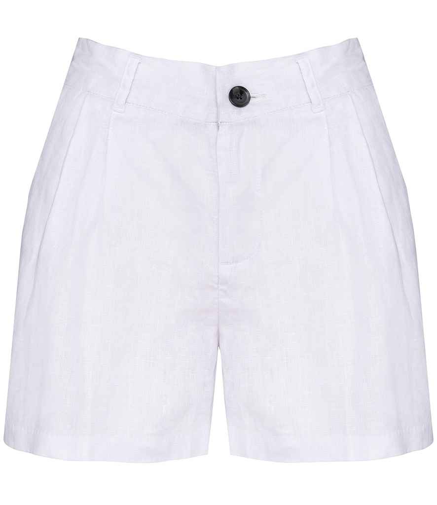 [SP713] Spasso Ladies Linen Bermuda Shorts