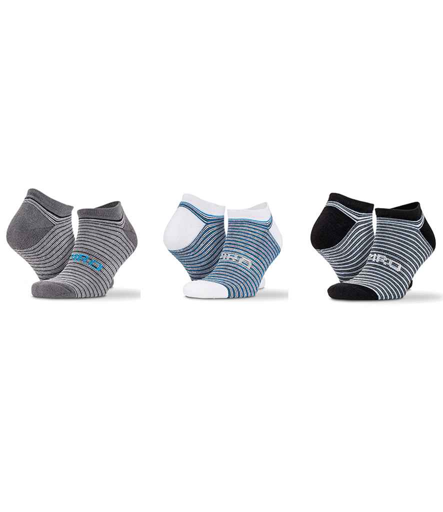 [SR295] Spiro 3 Pack Mixed Stripe Sneaker Socks