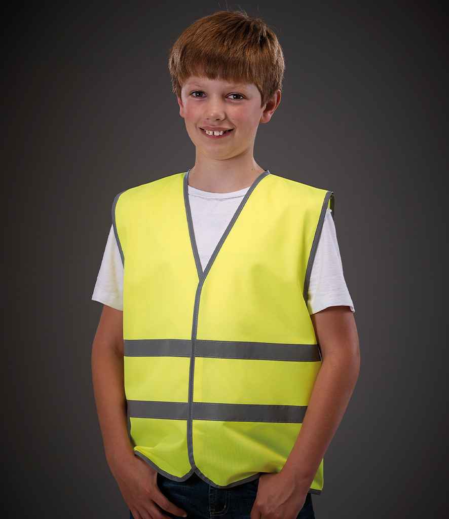 [YK106B] Yoko Kids Hi-Vis Two Band Waistcoat