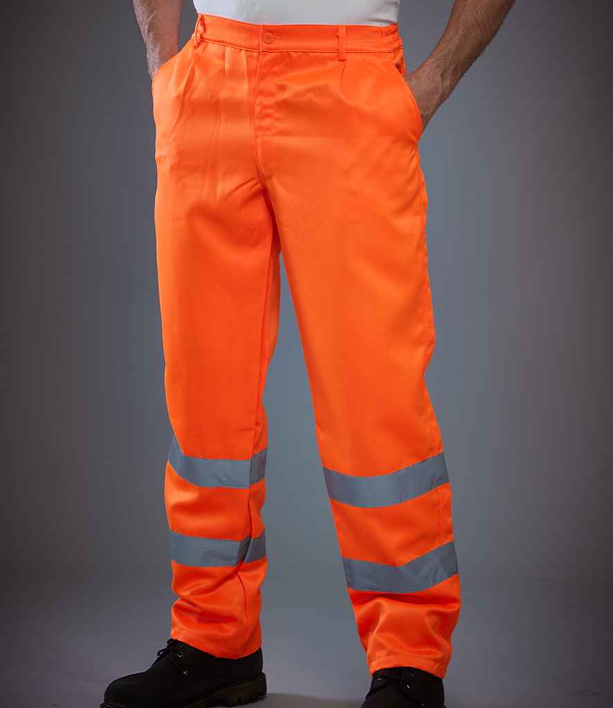 [YK300] Yoko Hi-Vis Poly/Cotton Work Trousers