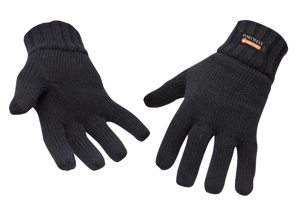 Portwest Knit Glove Insulatex Lined (Black)