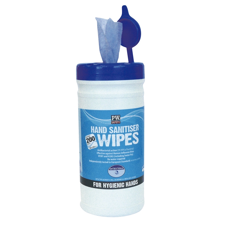 Portwest Hand Sanitiser Wipes (200 Wipes)