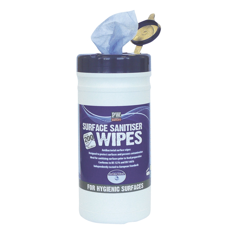 Portwest Surface Sanitiser Wipes (200 Wipes)