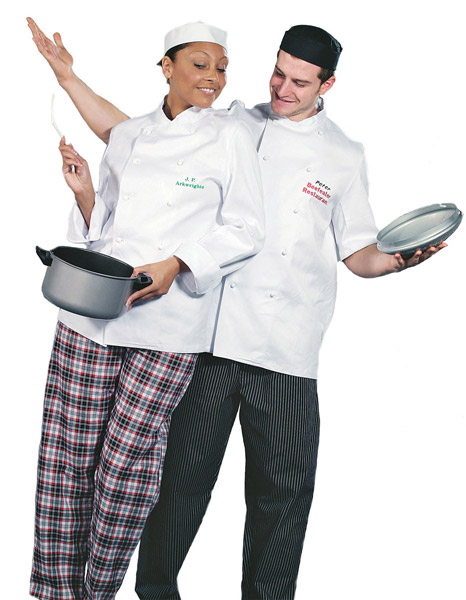 Chef Jacket L/S 50/50  Stud Bt