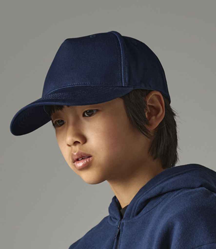 Beechfield Kids Organic Cotton 5 Panel Cap (Powder Blue)