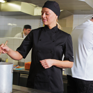 Chef Jacket Black S/S