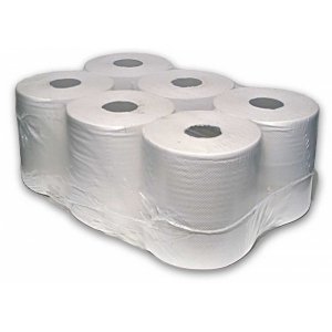[P-CFSW2JB] 2 ply White Centre Feed (6 x 150M rolls)