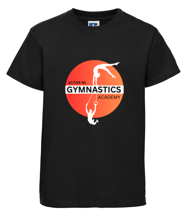 NL Gymnastics - Kids T Shirt, Black (1-2)